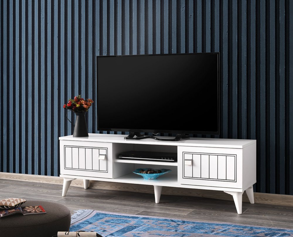 Tv sehpa 1106 Beyaz (140 cm) En Uygun Fiyatlarla Bode