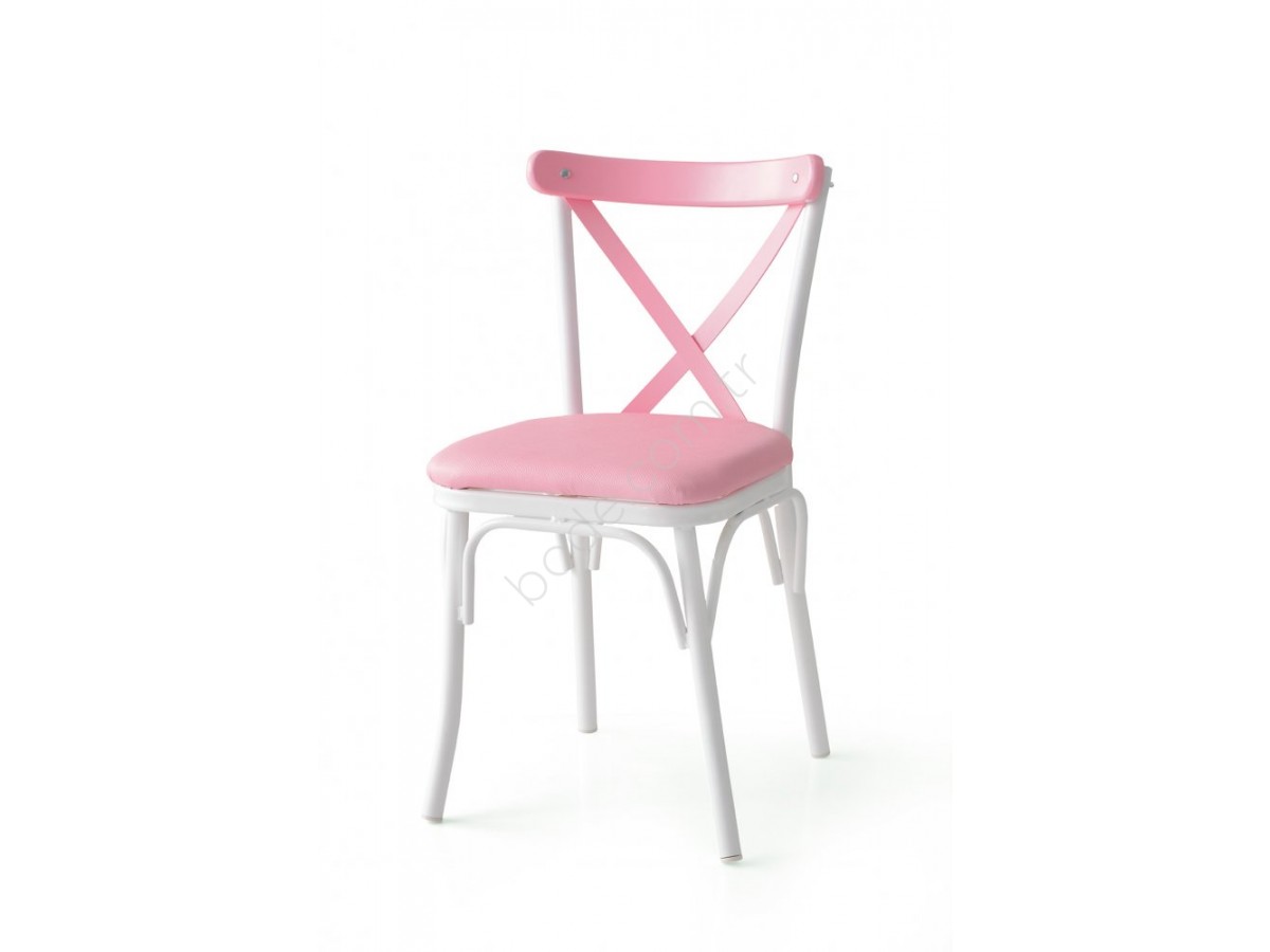 Sandalye 1430 Pembe Beyaz En Uygun Fiyatlarla Bode Home Collection