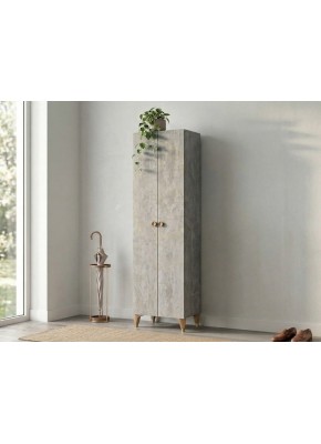 2107 SİTİL İKİ KAPILI GRİARİS RENK BOYDOLAP/KİLER/ÇOK AMAÇLI DOLAP