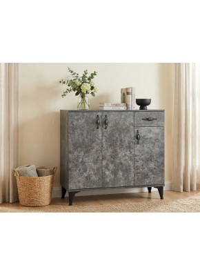 2126 GOLD ÇEKMEÇELİ ANTRASİT AYAKKABILIK/KİLER/ÇOK AMAÇLI DOLAP