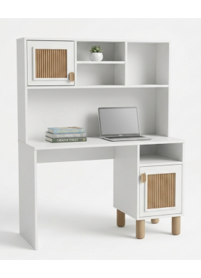 2202 MİLA STOR 120 CM MDF KİTAPLIKLI AYTAŞI CEVİZ ÇALIŞMA MASASI