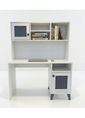 2204 GALAXİ 120 CM MDF KİTAPLIKLI AYTAŞI ANTRASİT ÇALIŞMA MASASI