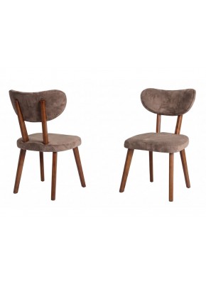 2204 MASAL CEVİZ DÖŞEME CEVİZ AHŞAP SALON SANDALYE