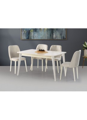 3101+9203 ASOS (90*145 +40CM) KREM  YEMEK MASASI +1221 san 