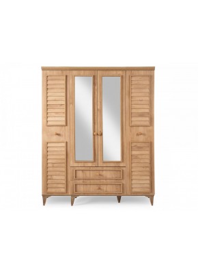 ROZA PANJURLU RO4804+4902 GARDOLAP  4 KAPILI ceviz