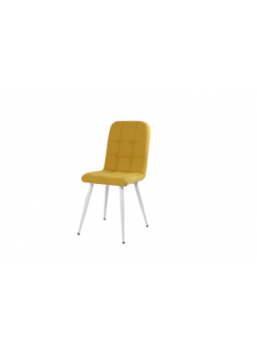 Sandalye 1215 Hardal + 9408 Beyaz Ayak  