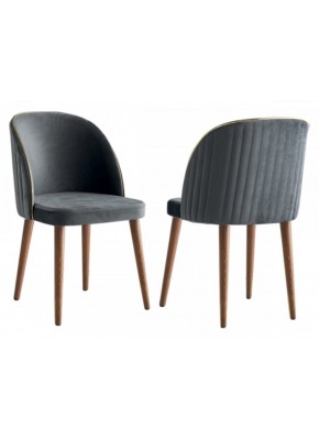 Sandalye 1233+9210 CEVİZ GRİ