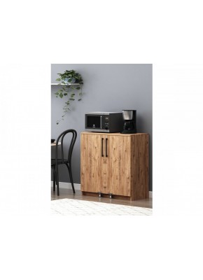 SERRA 90CM H 2 KPK LI TEKERLİ RAFLI KPK CEVİZ