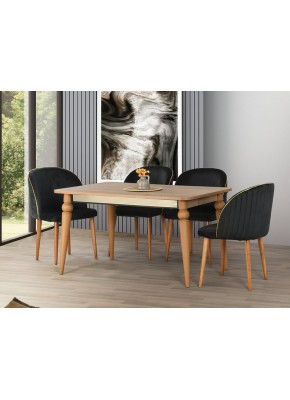 SİDE SET 2 MASA 3103+9208  SİDE CEVZ  YEMEK MASASI 